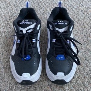 Blue Nike Air Monarchs